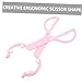 KESYOO High-Temperature Resistant Baby Bottle Tong Anti-Slip Feeding Scissor Clamp for Infants Pink for Sterilized Use and Safe Bottle Handling