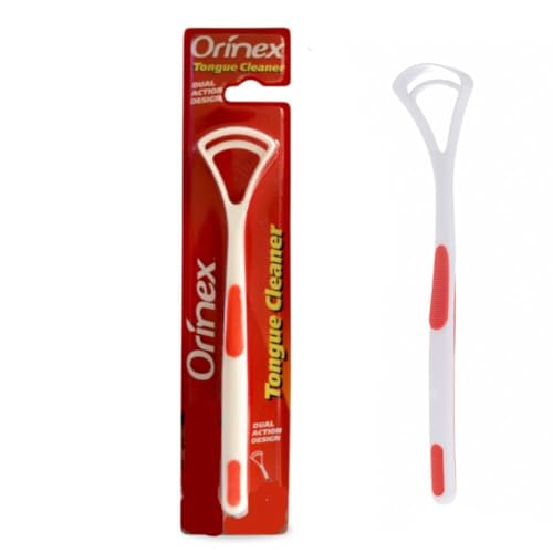 ORINEX Tongue Cleaning Brush Removes Bacteria Supports Taste for Fresh Breath Practical and Easy to Use Tongue Cleaner