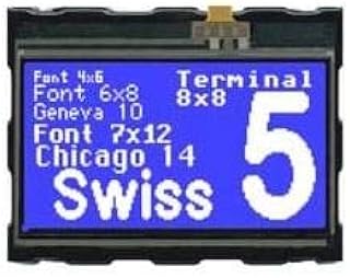 LCD Graphic Display Modules amp; Accessories 128x64 Intl. Blue Neg White Bklght Pack of 1 (EA eDIP128B-6LW)