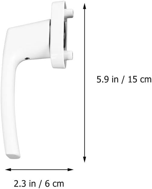 Window Handle Replacement Kit，Window Handles Two-End Lever Lock Solid Thickened Crank Handle with Keys for Door Window Solid Thick Door Handle with Key Handle Lock