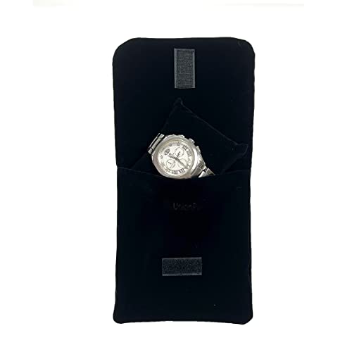 Image of UnionPlus Velvet Jewelry Roll Organizer, Travel Jewelry Case with Multiple Compartments for Rings Earrings Necklaces Bracelets, Compact Portable Jewelry Storage
