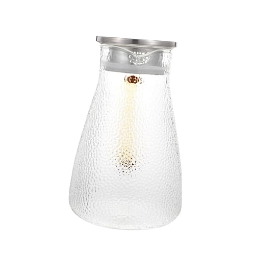 BESTonZON Cold Kettle Glass Water Bottle Large Flask for Household Use for Cool Drinks and Hydration in Kitchen