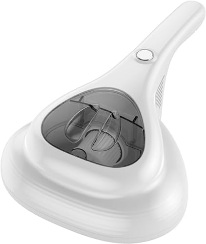 YHNNH Wireless Mites Removal Instrument Ultraviolet Mite 10000PA Vacuum Cleaner Cordless Handheld(Pink)