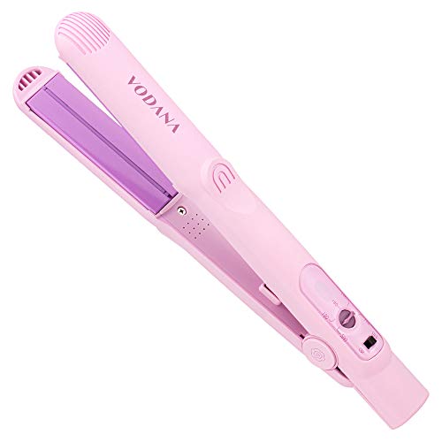 VODANA Professional Softbar Flat Iron - Ceramic Straightener with Patented Silicone Bar