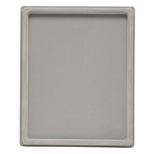 The Beadsmith Treasure Mat Tray, 11 x 14 inches, Bead Board, Grey Flocked, with Cover, Design Boards for Jewelry Making