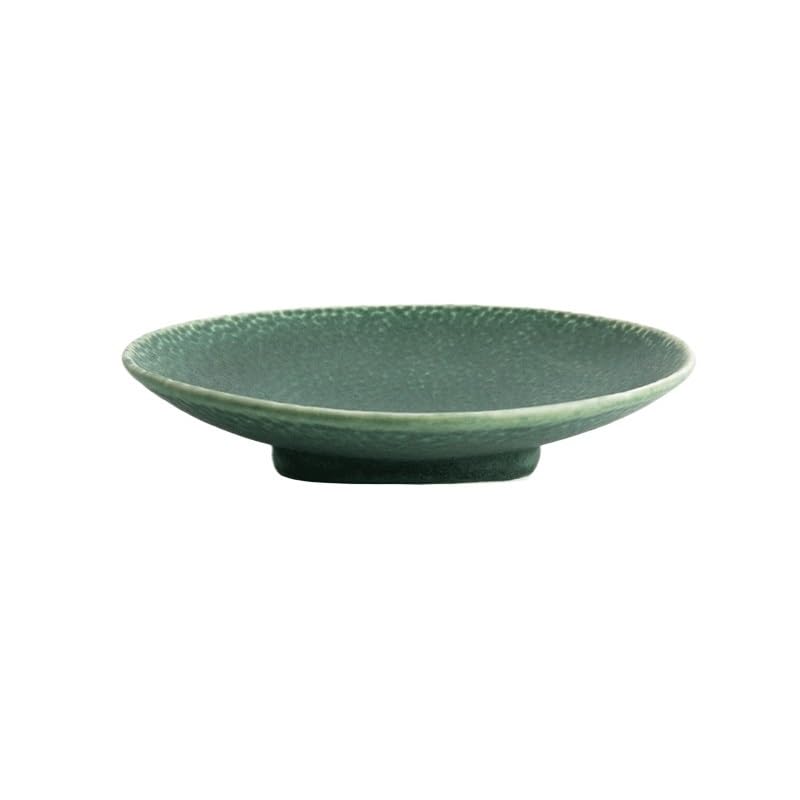 Juego de 4 platos redondos de cerámica perfectos para postres, pasta, filetes, vajilla elegante para hotel, restaurante, uso doméstico, platos de servir de 9.5 pulgadas