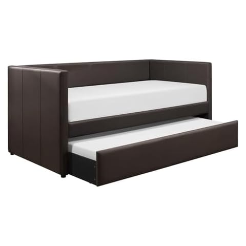 Lexicon Adeline Faux Leather Daybed with Trundle Cover
