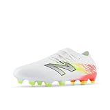 New Balance Unisex Furon Pro FG V8 Soccer Shoe, White/Energy Red/Hi-Lite, 10 US Men