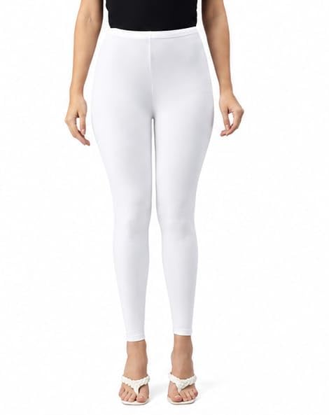 Women's Full Length Stretchable Legging, Cotton Blend, Solid, Skinny Fit, Casual Everyday Wear-picture-27