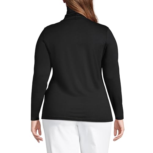 Image of Lands' End Lightweight Jersey Long Sleeve Turtleneck