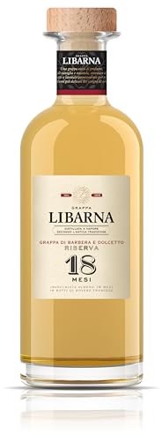 Grappa Libarna Barbera e Dolcetto Premium Italian Grappa aged for at least 18 months. Bottle of 70cl 42% ABV.