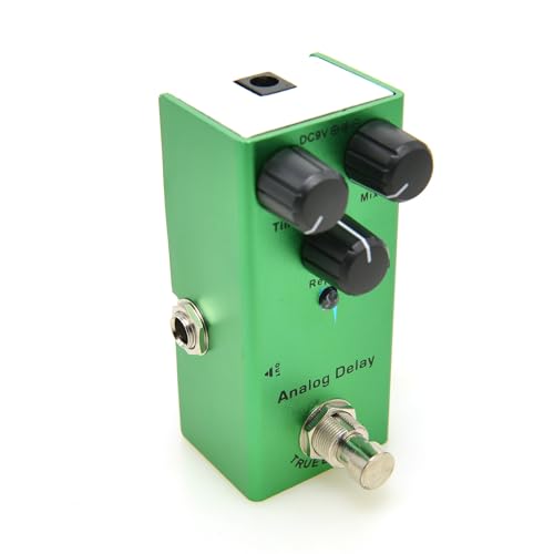 MUSIKLAN Electric Guitar Effects Pedal Mini Single Type DC 9V True Bypass (Analog Delay)