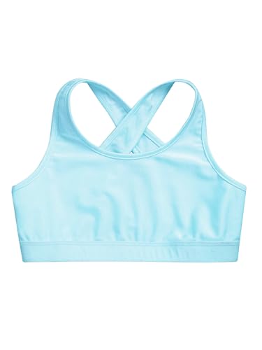 Kids Girls' Sports Bra Criss Cross Back Crop Tops Cutout Vest for Dance/Yoga/Workout/Running3