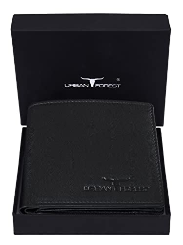 URBAN FOREST Dakota Black Leather Wallet for Men