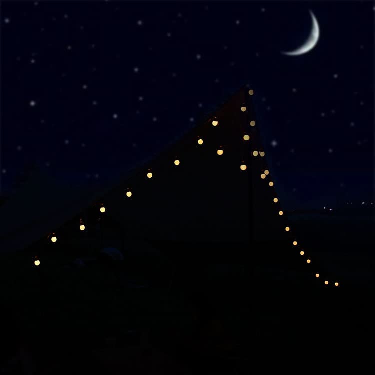 Cadena de luces para exteriores 6M 30LED, cadena de luces de ambiente de Camping alimentada por USB,cadena de luces LED para decoración de cumpleaños de tienda de campaña (Blanco cálido)