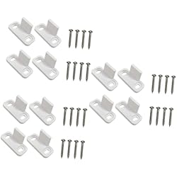 Housoutil 6 Juegos Guía De Piso De Aluminio Rodillo De Soporte Para Montaje En Pared Corredizo Puerta De Granero Manija De Puerta Corredera Blanco Puerta Doble Tapón Acero Carbono