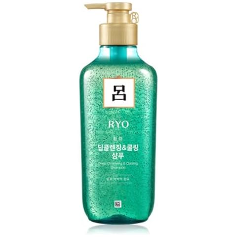 Ryo Scalp Deep Cleansing & Cooling Shampoo 500ml (16.9oz) Excess sebum care, Shampoo for smelly scalp, Fermented mint and other natural ingredients, Anti- Dandruff treatment Cover