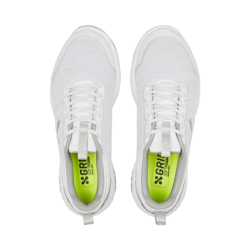 Image of Puma Men's Fusion Pro Golf Shoes, 23 Fall Winter Color Puma White /Puma Silver /Flat Light Grey (377041) (05), 8.5