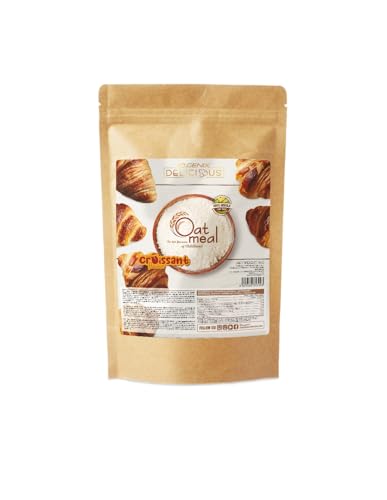 iO.GENIX - OATMEAL | Harina de Avena | 1kg | 100% Avena Integral | Fuente de Proteína | Bajo Contenido en Azúcares (Croissant)