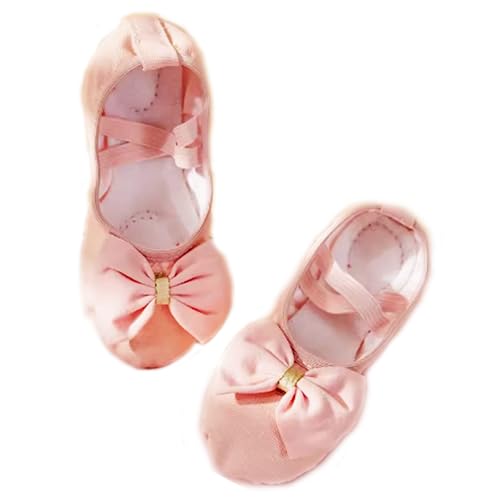 Chaussons de ballet en toile ajustés pour éviter les glissades