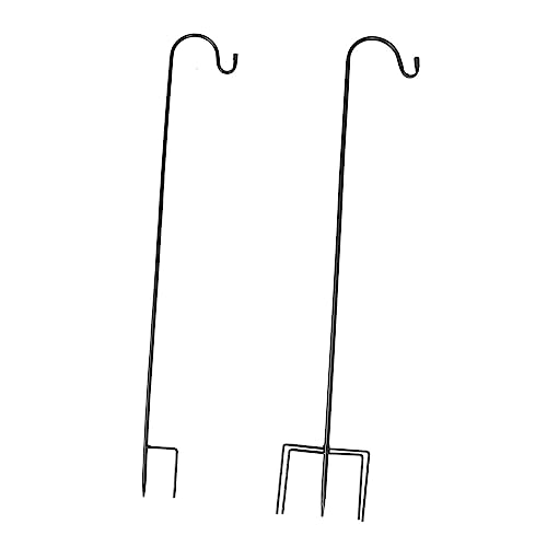 JOINPAYA Schäferhaken 2 Stück Schwarz Außenbereich