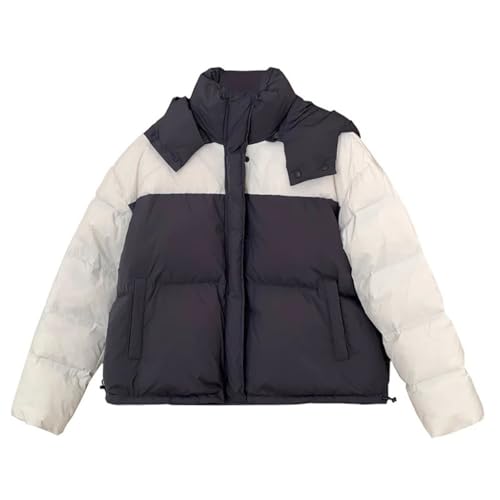 Doudoune épaisse en patchwork vêtement chaud femme hiver