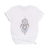 Camiseta de manga corta para mujer, cuello en V, manga larga, cuello en V, 3, 5, 5, L, XL, femenina, hombros descubiertos, cuello en V, botones, camiseta de manga corta orgánica, camiseta de manga larga, camiseta de manga larga, camiseta de manga larga, color blanco, negro, con estampado de talla grande Algodón básico Conjunto blanco, verde, con escote en V, manga corta, cuello redondo, paquete de 5 unidades, brillante, largo XXL, rojo, dorado, gótico, gótico, gato divertido, vintage, adolescente deportivo