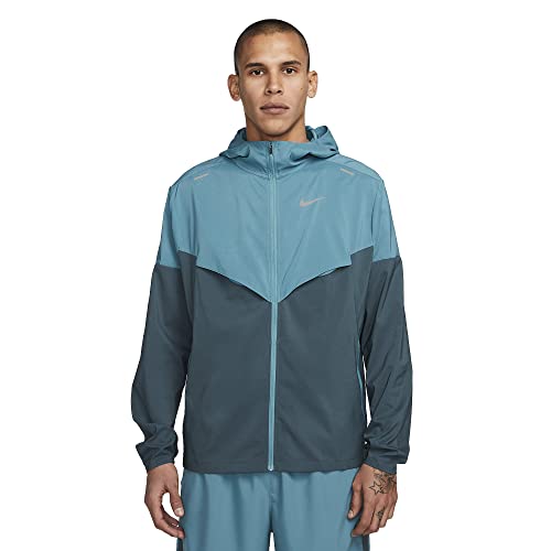 Nike Windrunner Upf 40+ Men's Running Jacket (As1, Alpha, X_L, Regular, Regular, Mineral Teal/Faded Spruce) #TOP23