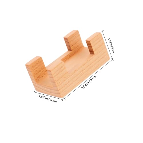 Bandeja de sushi y soporte de mano de madera con ranuras miniatura 2