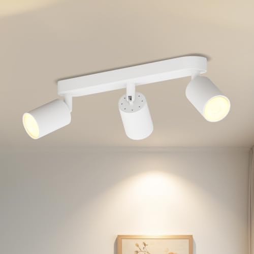 LVWIT Foco de techo LED blanco 3 focos