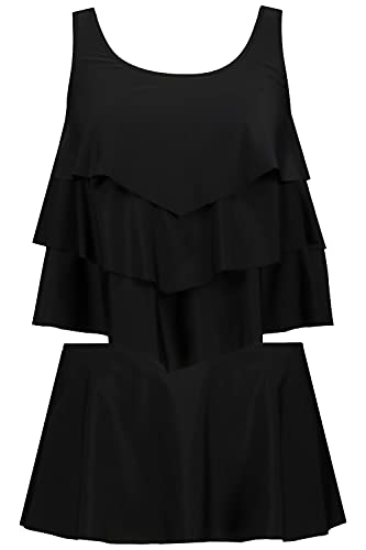 Ulla-Popken-Damen-grosse-Groessen-Uebergroessen-Plus-Size-Tankini-Volants-Softcups-Unterbrustband-793545