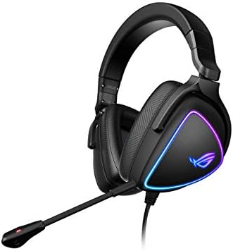 ASUS ROG Delta S Gaming Headset with USB-C | Ai Powered Noise-Canceling Microphone | Over-Ear Headphones for PC, Mac, Nintendo Switch, and Sony Playstation | Ergonomic Design , Black