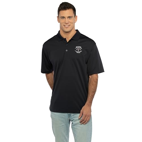 Texas Tech Red Raiders 2025 Big 12 Champions - Football Mens Moisture Wicking Polo Black Large
