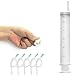Kutocesy Einweg Silikon Harnröhren Plug Urethral Dilatatoren Mit Spritze Penis Anal Intimdusche Klistier Harnröhren Sexspielzeug Für Männer (White)