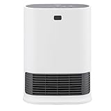 【Amazon.co.jp限定】アイリスオーヤマ 大風量 セラミックファンヒーター Wセンサー付き 人感センサー 室温センサー 電気 足元 小型 省エネ 脱衣所 AZCH-LW12A-W ホワイト/グレー