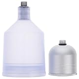 Supvox Airbrush Farbbecher 2 Stück Metallbehälter mit 20ml PP Becher Kompakt und Wiederbefüllbar für Präzises Malen Unterwegs