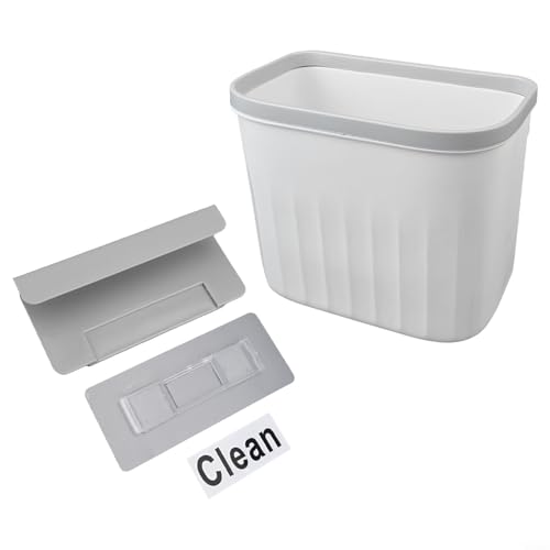 Caneca de Basura Blanca Montada en Pared 8.5L miniatura 3