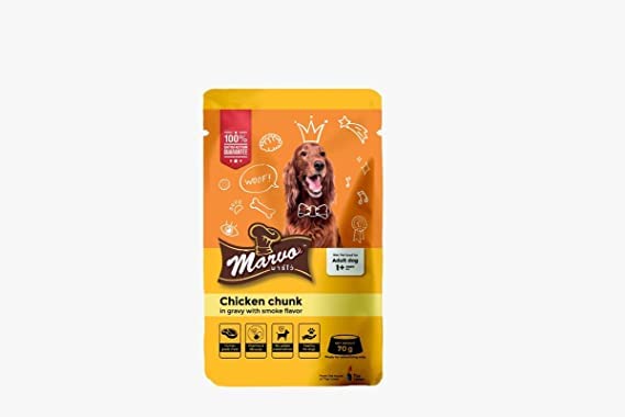MARVO Wet Gravy Dog Food, High Protein Chicken - Chicken Chunk 70g (Pack of -15) (B0BZHQP95G) Amazon Price History, Amazon Price Tracker