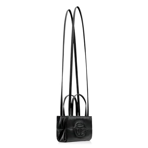 Telfar Small Puff Shopper bolso negro miniatura 2