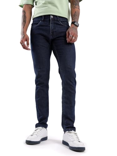 Image of WROGN Men's Cotton Stretch Jeans | Mid Rise | Slim Fit