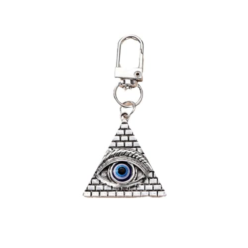 BlingNuts Egyptian Egypt Pyramid All-Seeing Evil Eye Illuminati Keychain for