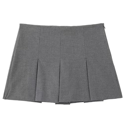 Solid Color Ruffle Slim Pleated Mini Women's Casual High Waist Skirt3