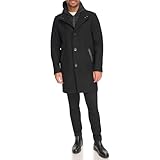 Kenneth Cole Men's Melton Walker with Pu Trim and Hooded Bib, Black