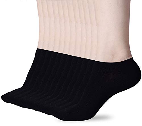 Women's Low Cut Socks,3-15 Pair Ankle No Show Athletic Short Cotton Socks (Black-9 Pairs)