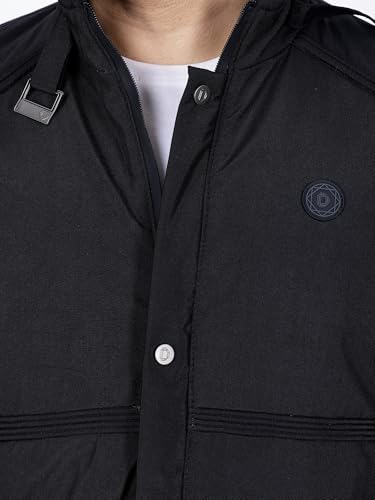 Image of Dollar Full Sleeves Bomber Jacket for Men | TPU Men's Standing Collar Lightweight Winter Jacket, Regular Fit