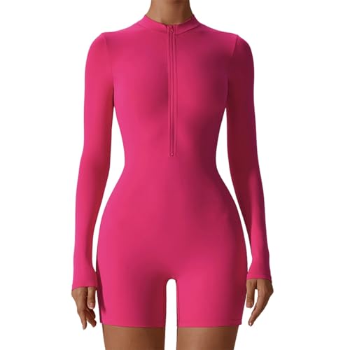 Maillot de bain une pièce à manches longues pour femme avec effet push up taille 44