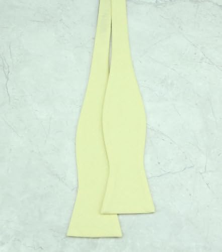 Image of Mens Solid Linen Ties - Slim Pattern Necktie for Men Wedding Groomsmen