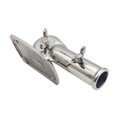 Support de mât drapeau en inox 316 robuste et orientable pour façade