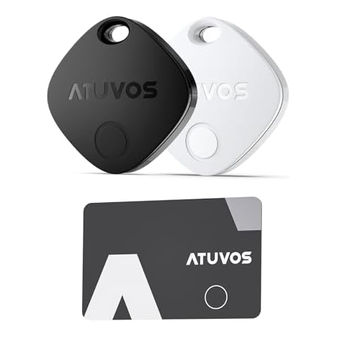 ATUVOS Air Tags-2 Pack with Wallet Tracker Card Cover