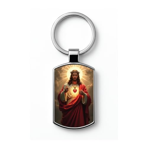 Image of Stylish Metal Keychains with Permanent Glossy Print - Inspirational Quotes & Spiritual Designs - Perfect Key chains for loved ones, Personal Use, Gifts & Return Gifts